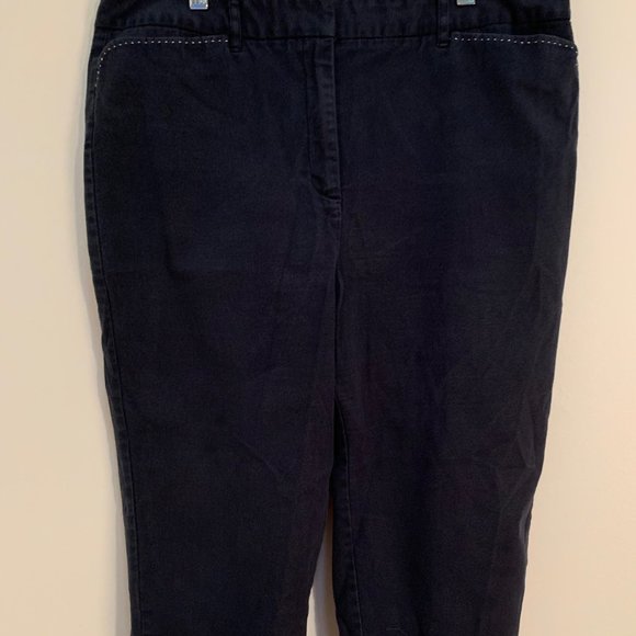 Talbots Navy Blue Capris - Picture 1 of 3